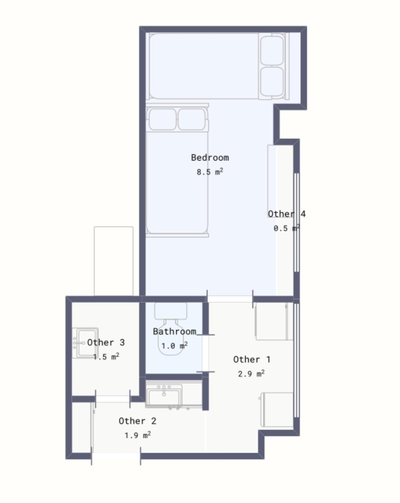 西新宿アパート102 Appartement Tōkyō